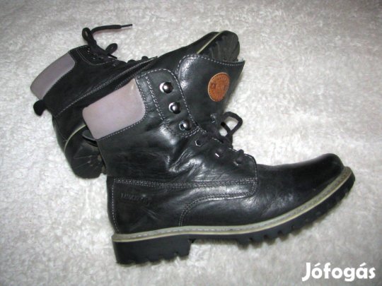 Bőr bakancs csizma 38 Lasocki bélelt hibátlan valódi bőr ár alatt
