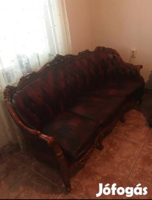 Bőr barokk ülőgarnitúra 