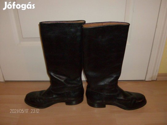 Bőr csizma, unisex, 41,5 -es, kézműves, néptánc, vagy egyéb alkalomra