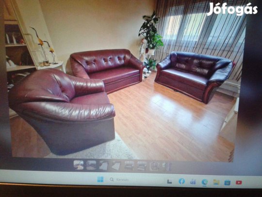 Bőr garnitúra eladó