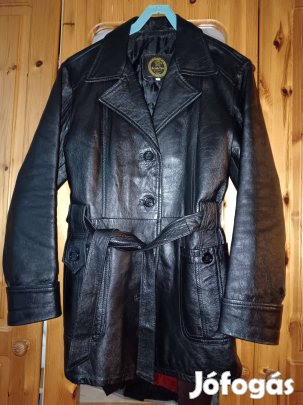 Bőr kabát M-es alig használt eladó