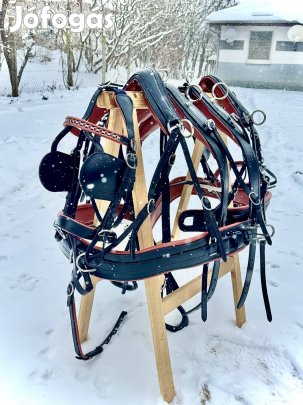 Bőr kettes lószerszám Hám Fríz Lipicai 