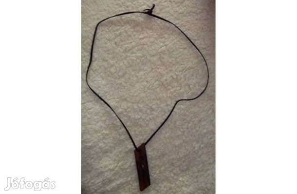 Bőr nyaklánc bőrdíszműves