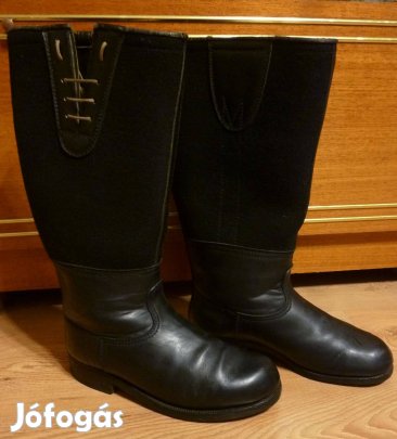 Bőr-posztó népi csizma eladó