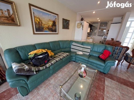 Bőr sarok garnitúra