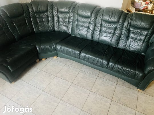 Bőr sarokgarnitura 