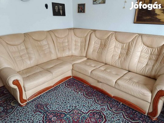 Bőr sarokkanapé