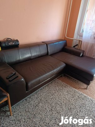 Bőr sarokkanapé