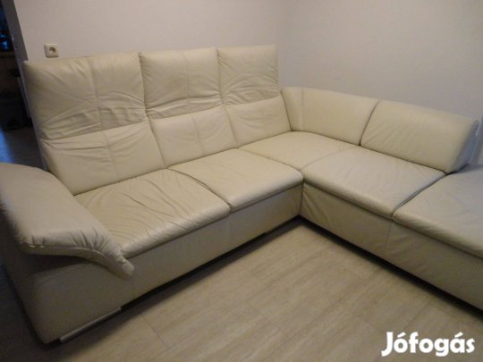 Bőr sarokkanapé olasz