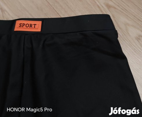 Bőr strech női short uj M