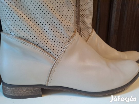 Bőr tavaszi csizma 41 keskeny