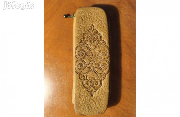 Bőr tolltartó beige