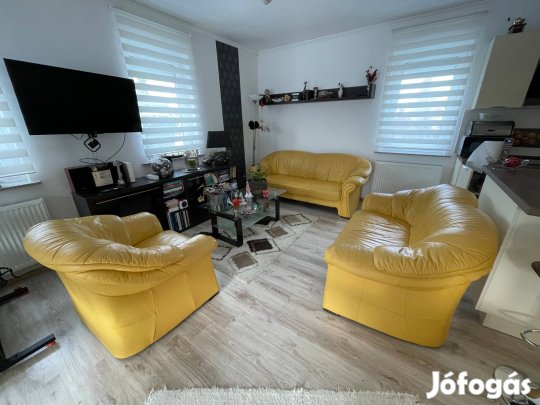 Bőr ülőgarnitúra 3+2+1