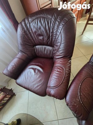 Bőr ülőgarnitúra eladó