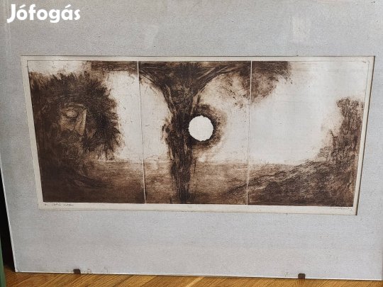 Borbély Károly kortárs rézkarc festmény
