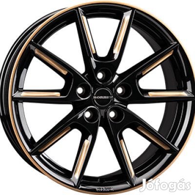 Borbet LX Fényes fekete Arany 8X19 5X108 ET45 CB72,5 | alufelni |