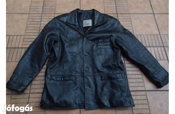 Bőrből készült bőrkabát 52 XL