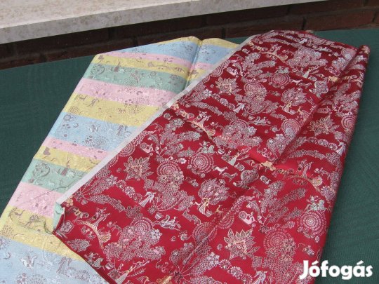 Bordó, mintás bútorszövet - méteráru (V/5.)