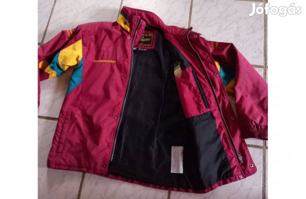 Bordó bélelt dzseki 42-es, 70 cm hosszú, Mellbőség 57-58 cm