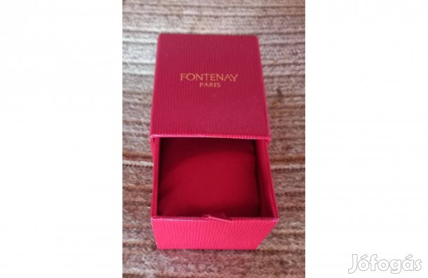 Bordó bőr ékszertartó 7x9x6 cm - Új