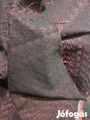 Bordó fekete bútorszövet anyag