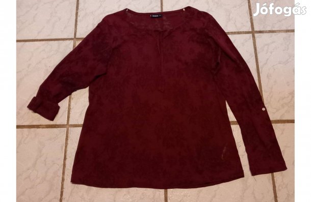 Bordó felső 42-es , kicsit átlátszó 68 cm hosszú - Új
