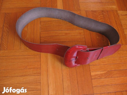 Bordó női bőr öv