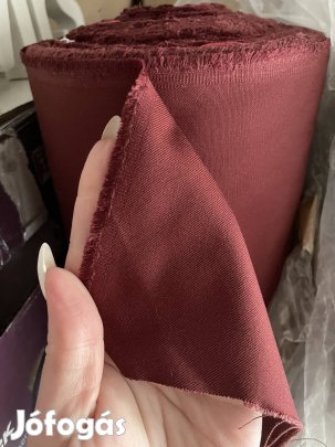 Bordó vastag vászon méteráru