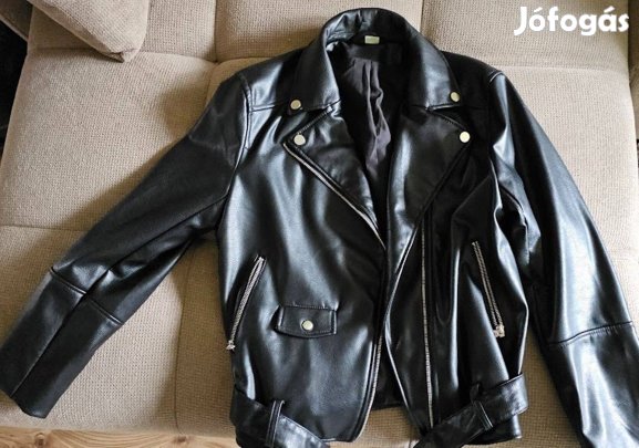 Bőrhatású dzseki, új, , S méret