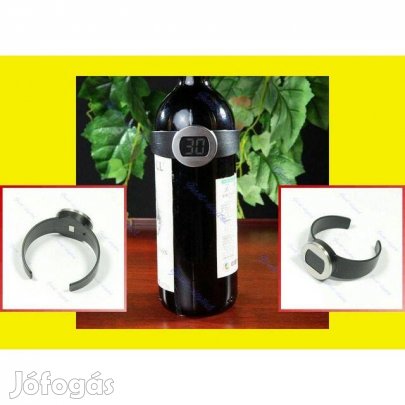 Borhőmérő - Bor Üveg Hőmérő - LCD kijelző (_)