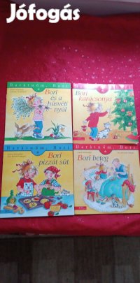 Bori és a húsvéti nyúl - karácsonya - pizzát süt - beteg - könyvcsomag