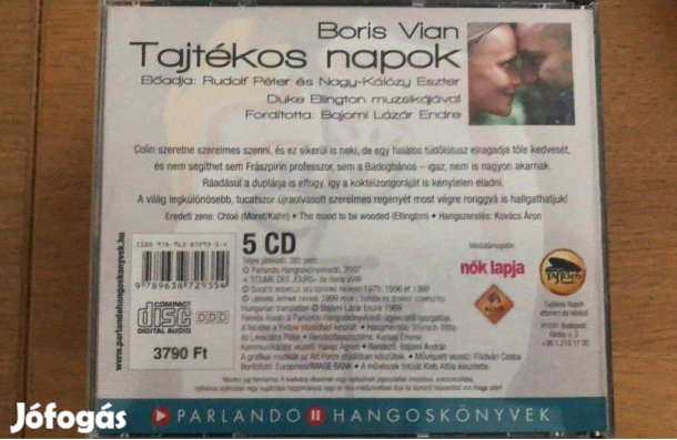Boris Vian Tajtékos napok CD Előadó: Rudolf Péter, Nagy-Kálóczy Eszter