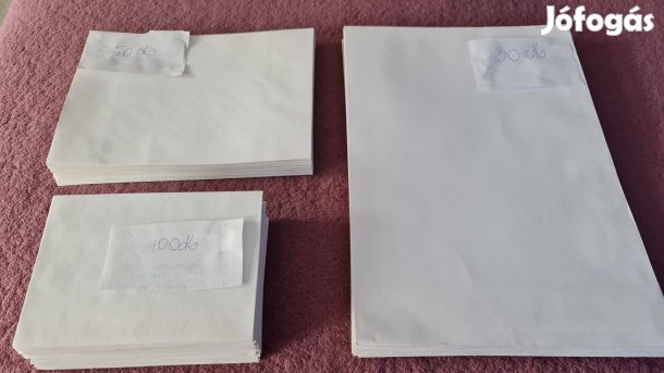 Borítékok (csomagban, különböző méretűek)