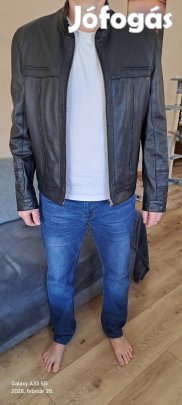 Bőrkabát, bőrdzseki, puha valódi bőrből