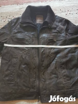 Bőrkabát, férfi hasított bőr kabát, pilóta jellegű
