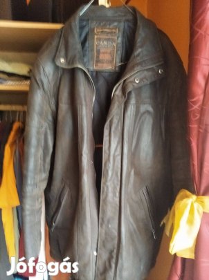 Bőrkabát barna színben