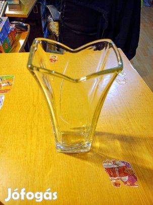 Bormioli Rocco Vinciana virágváza, üveg, 23 cm