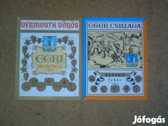 Boros és vermouthos címke