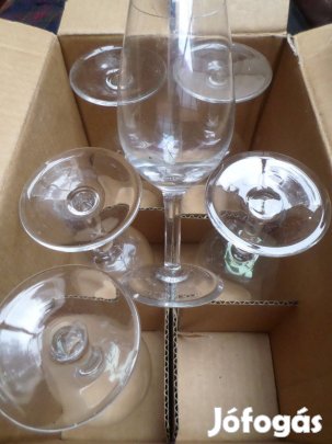 Boros pohár készlet vendéglátós Új 6 db