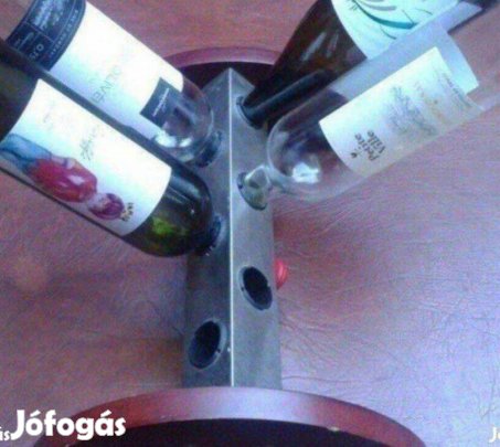 Boros üveg tartó asztali palack tartó polc Új