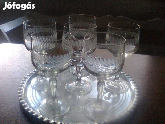 Borospohár készlet - Lausitz kristálypohár