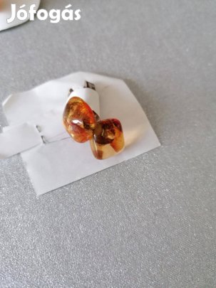 Borostyán mandzsetta gomb