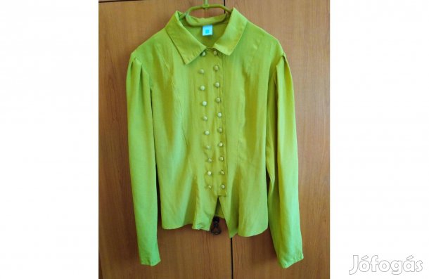 Borostyán sárga blúz S méret