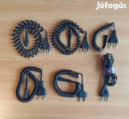 Borotva hálózati kábelek különböző típusok 6db