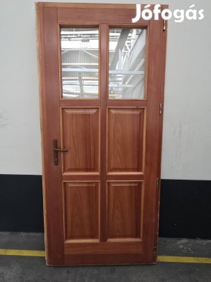 Borovi fenyő bejárati ajtó, tokkal, kompletten 
