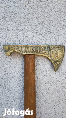 Borsod Szén bányász díszbalta-Jó szerencsét felirattal-régi relikvia