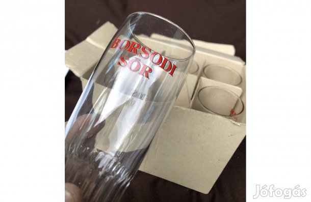 Borsodi söröspohár készlet 3000 Ft