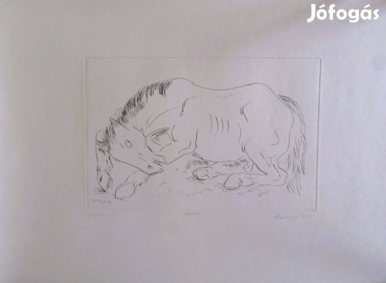 Borsos Miklós: Háború (rézkarc)