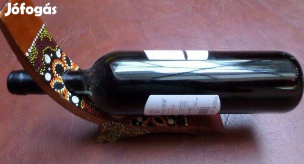 Bortartó palacktartó kézműves fa