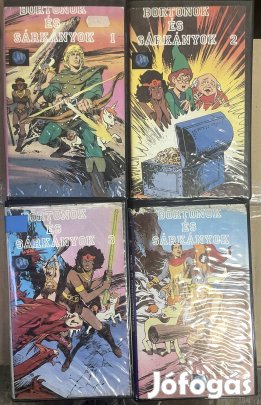 Börtönök és Sárkányok 1-4 VHs kazetta